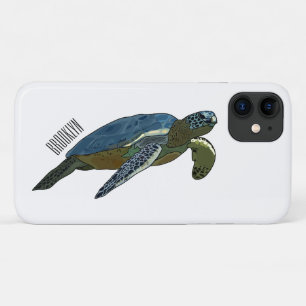 Sea turtle cartoon illustration Case-Mate iPhone case