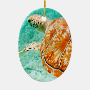 Sea Turtle Ceramic Tree Decoration