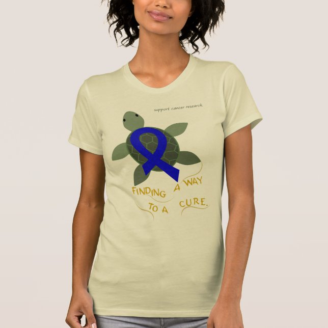 Sea Turtle Colourectal Cancer Support Shirt (Front)