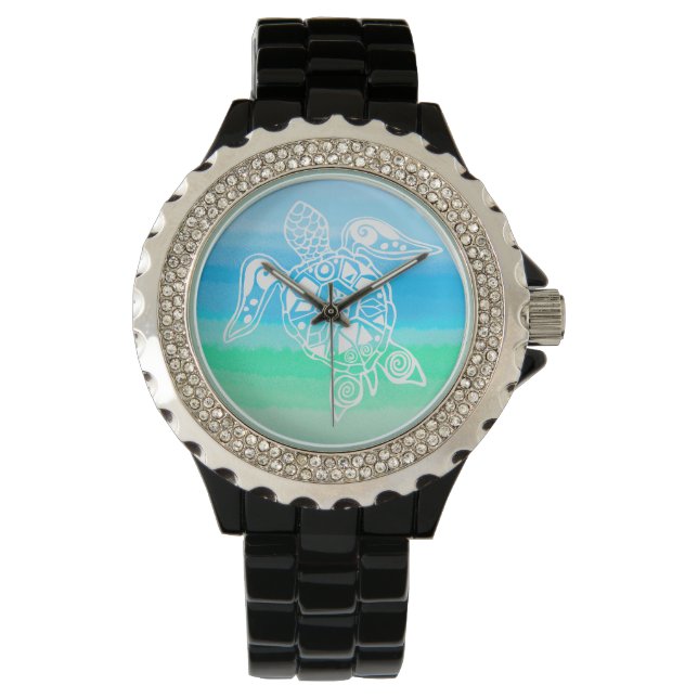 Sea Turtle Colourful Ocean Waters Watch (Front)