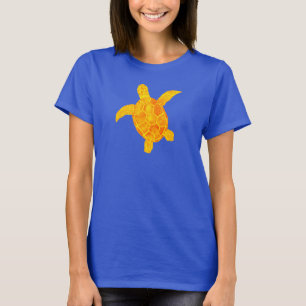 Sea Turtle colourful on front and back T-Shirt