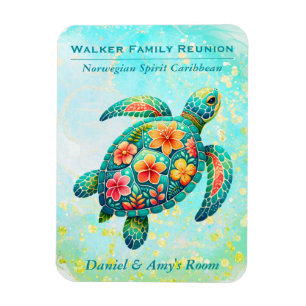 Sea Turtle Cruise Ship Stateroom Magnet