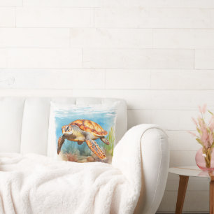 Sea Turtle Cushion