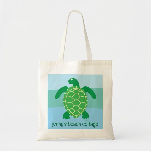 Sea Turtle Custom  Tote Bag (Front)