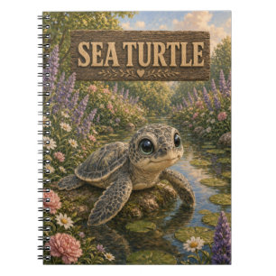 Sea Turtle Cute Baby Storybook Nursery Animal Notebook
