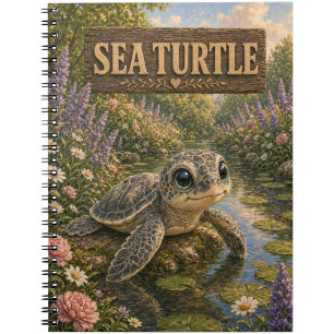 Sea Turtle Cute Baby Storybook Nursery Animal Notebook