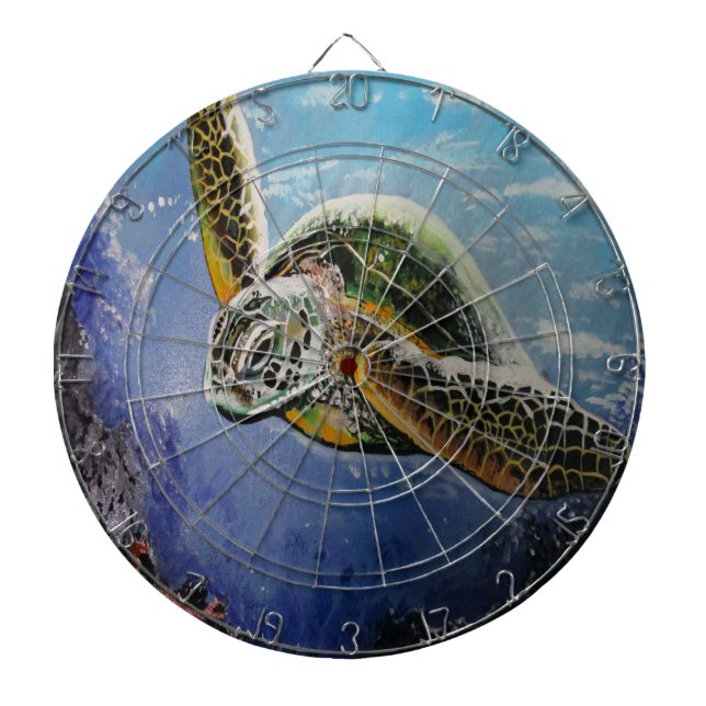 Sea Turtle  Dartboard (Front)