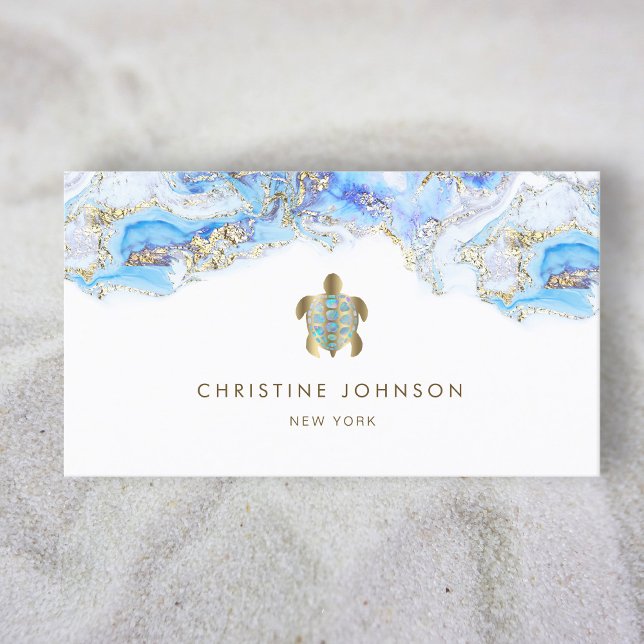 sea turtle design business card (Creator Uploaded)