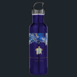 sea turtle design business card 710 ml water bottle<br><div class="desc">please note this is a printed product with no real foil</div>