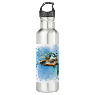Sea turtle design on thermal tumblers 710 ml water bottle