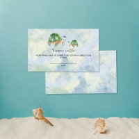 Sea Turtle - diaper raffle ticket