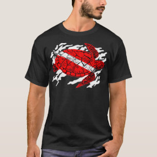 Sea Turtle Dive Flag Scuba Diving Lovers Conservat T-Shirt