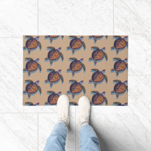 Sea turtle door mat