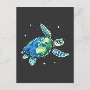 Sea Turtle Earth Day 2025 Sea Animals  Holiday Postcard