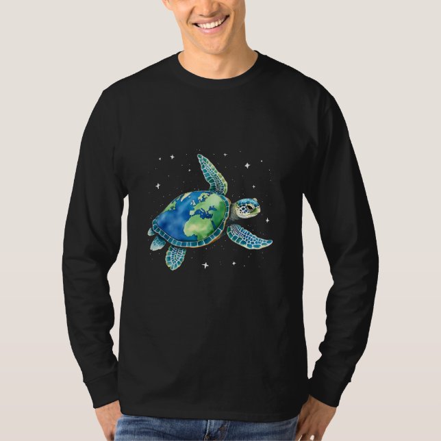 Sea Turtle Earth Day 2025 Sea Animals  T-Shirt (Front)