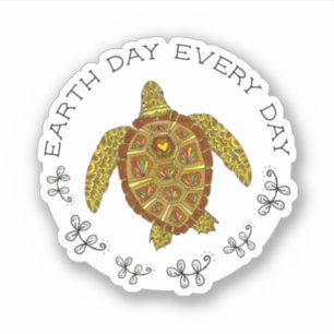 Sea Turtle Earth Day Every Day Cute