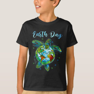 Sea Turtle Earth Day Natural Save The Earth Mens W T-Shirt