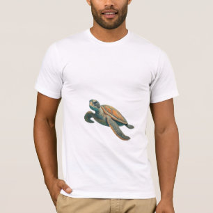 Sea Turtle Family in Coral Reef: T-shirt 