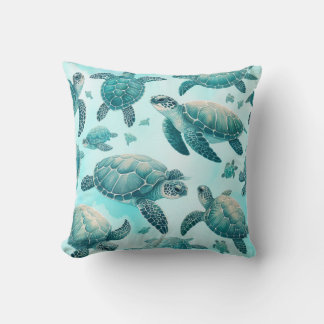 Sea Turtle Friends Cushion
