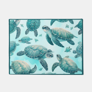Sea Turtle Friends Doormat