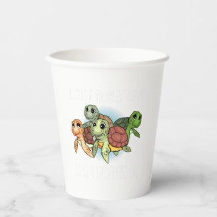 Sea Turtle Gift Kids Women Underwater Sea Turtles Paper Cups