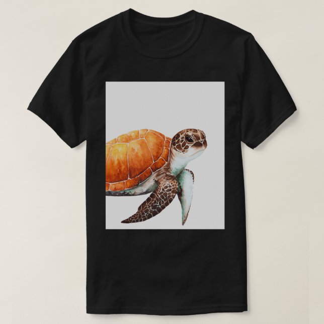 Sea Turtle Graphic 9 T-Shirt (Design Front)