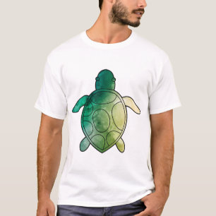 Sea Turtle green watercolor T-Shirt