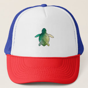 Sea Turtle green watercolor Trucker Hat