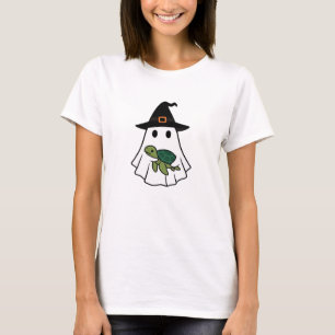 Sea Turtle Halloween Ghost Witch Hat Animal Lovers T-Shirt