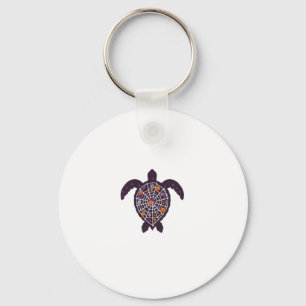 Sea Turtle Halloween Spider-web Pumpkin Ghost Hall Key Ring