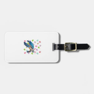 Sea Turtle Happy Easter Egg Hunt Bunny Ear Sea Tur Luggage Tag