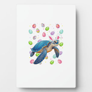 Sea Turtle Happy Easter Egg Hunt Bunny Ear Sea Tur Plaque