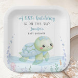 Sea Turtle Hatchling Boy Baby Shower Paper Plates<br><div class="desc">Add a touch of elegance to your Baby Shower with our 'Sea Turtle" Hatchling Baby Shower Paper Plates! Don't settle for the ordinary. Elevate your celebration,  order your today,  and make your event extraordinary!</div>