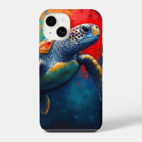 Sea Turtle in Deep Sea