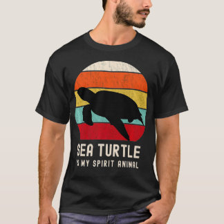 Sea Turtle is My Spirit Animal Vintage Sea Turtle T-Shirt
