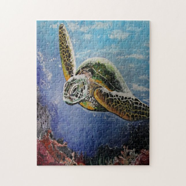 Sea Turtle Jigsaw Puzzle (Vertical)