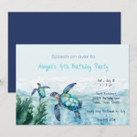 Sea Turtle Kid's Birthday Party II