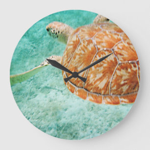 Sea Turtle Large Clock