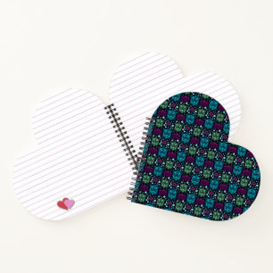 Sea Turtle & Lotus Flower Pattern  Notebook