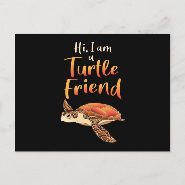 Sea Turtle Lover Turtles Animal Sealife Gift Idea Postcard (Front)