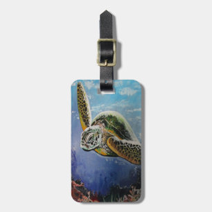 Sea Turtle Luggage Tag