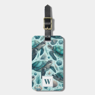Sea Turtle Luggage Tag
