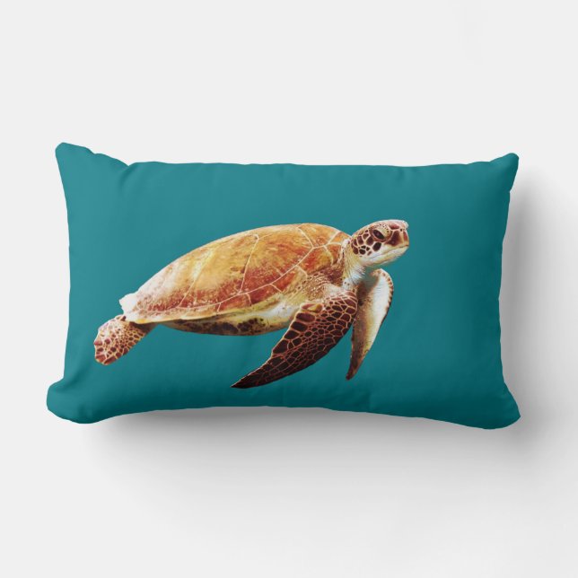 Sea Turtle Lumbar Cushion (Front)