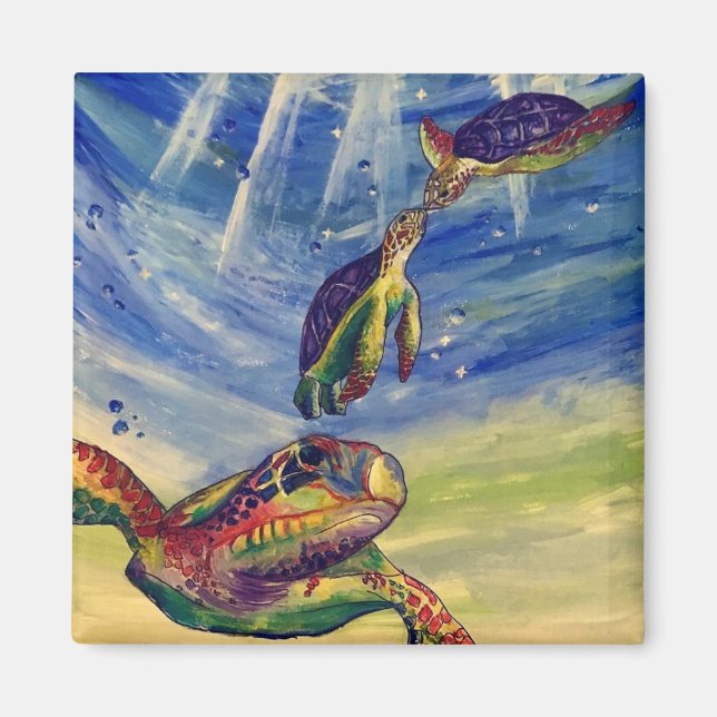 Sea Turtle Magnet (Front)