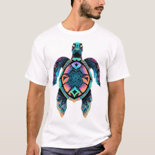 Sea Turtle Mandala Sea Ocean Animal Artwork Boho C T-Shirt