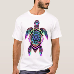 Sea Turtle Mandala Sea Ocean Animal Artwork Boho C T-Shirt
