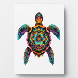 Sea Turtle Mandala Sea Ocean Animal Artwork Boho Plaque