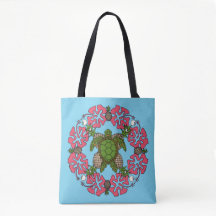 Sea Turtle Mandala Tote