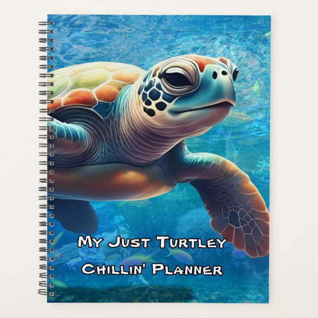 Sea Turtle Mindfulness Planner for Calm & Clarity (Front)
