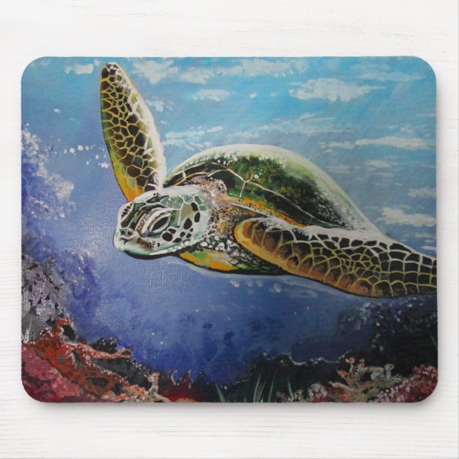 Sea Turtle Mouse Pad (Front)